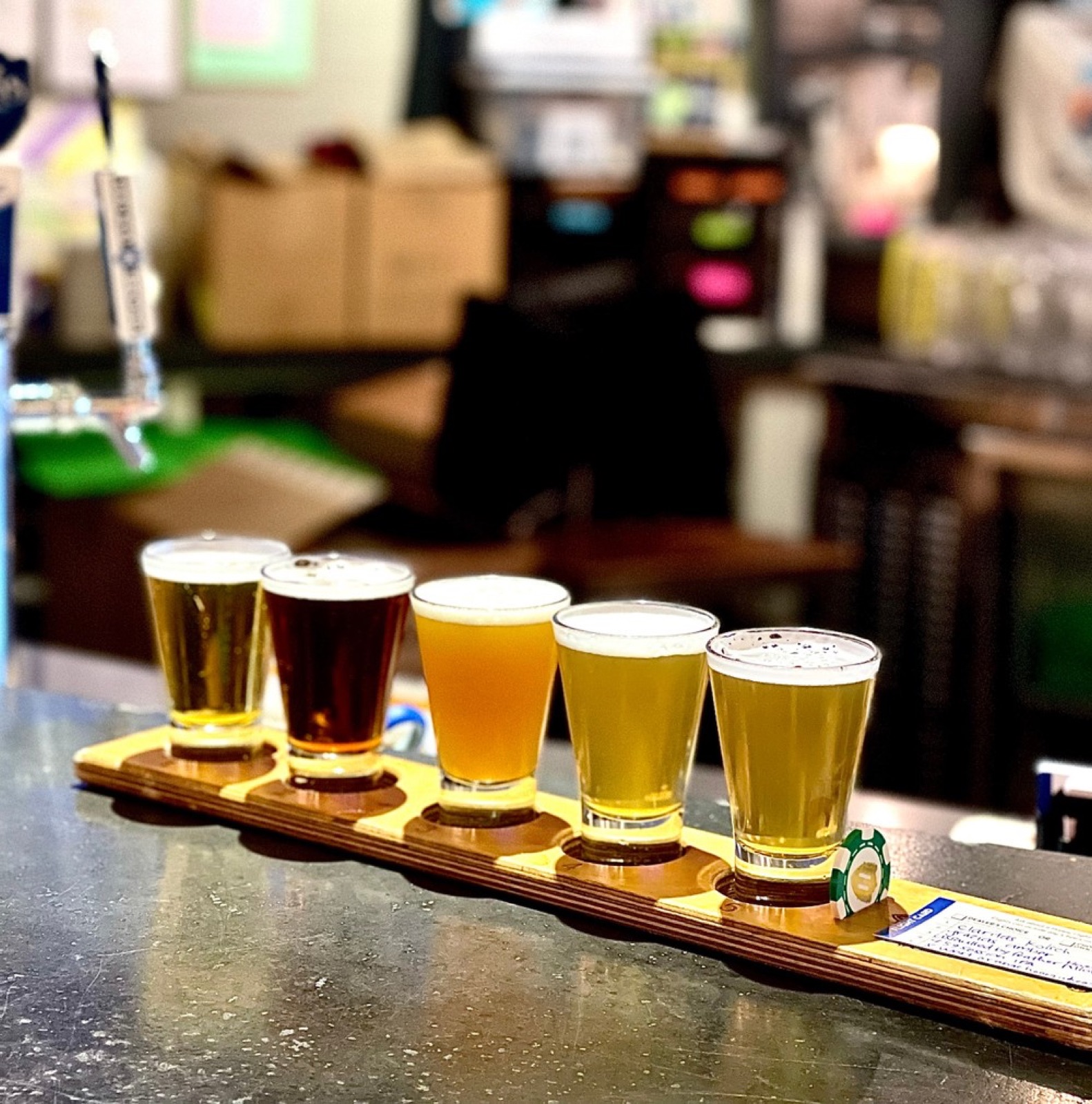 North Park brewery patio and neighborhood street